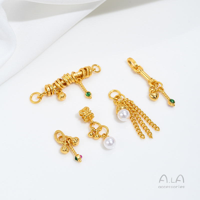 Jewelry Making Vietnam - Vietnam Sand Gold Pearl Beads Ring