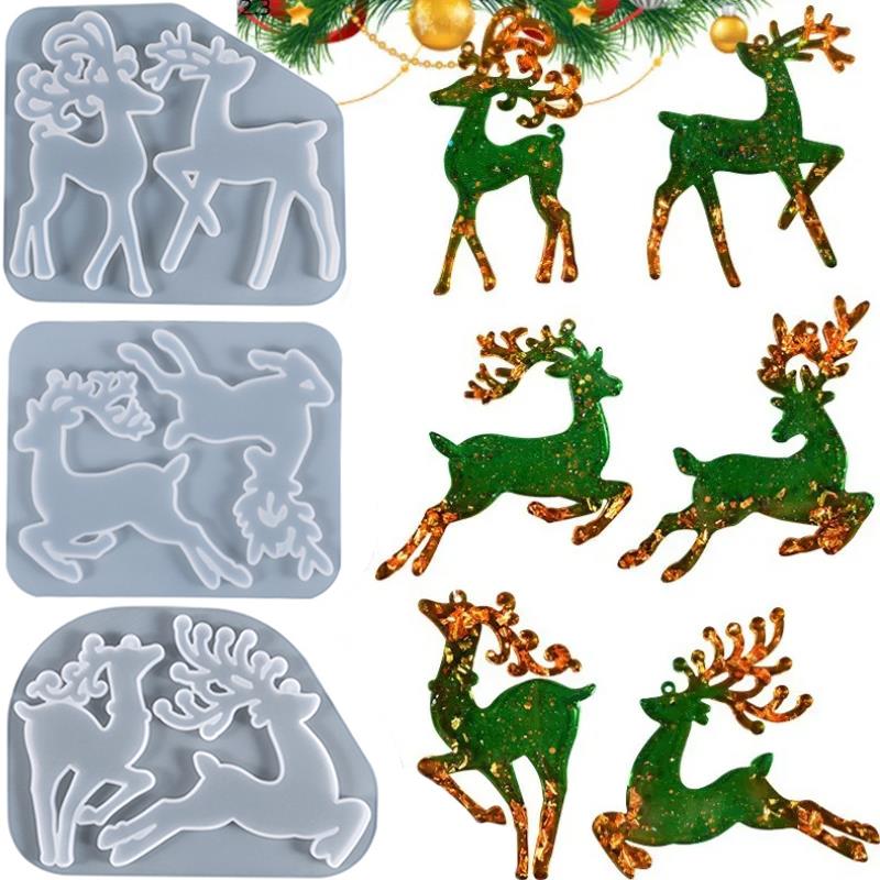 Jewelry Making Techniques - Christmas Elk Epoxy Resin Mold For