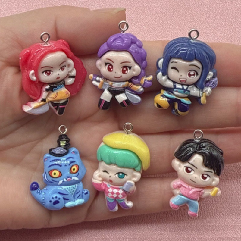 Jewelry Making Resin - 10pcs resin cartoon pendant, DIY jewelry
