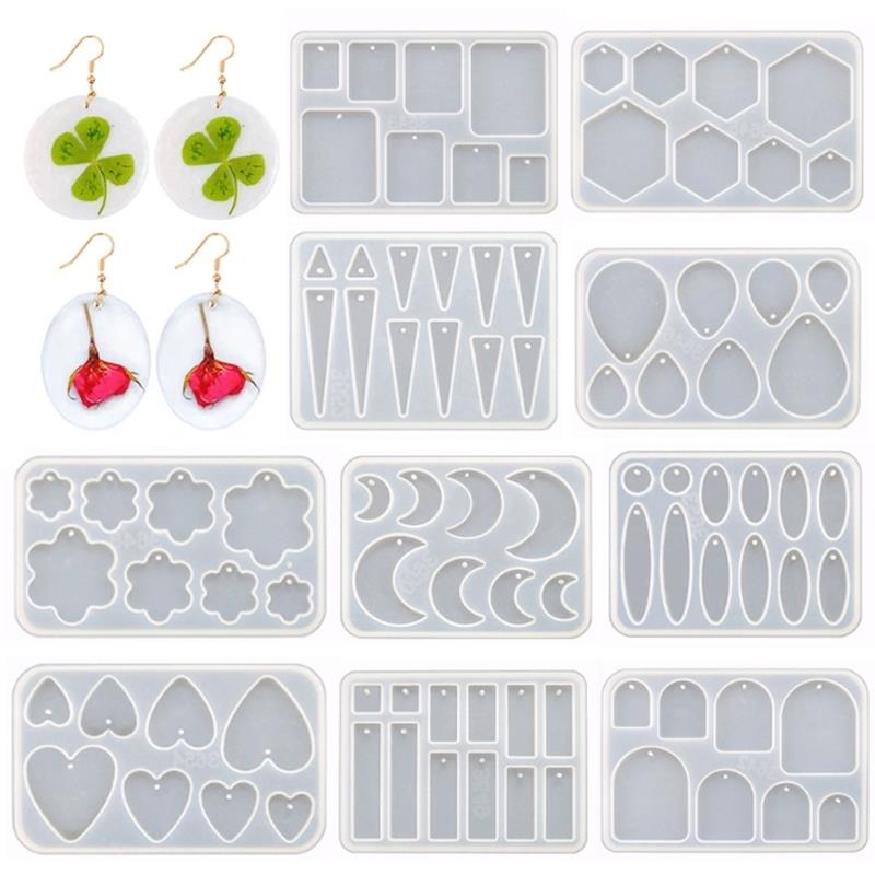 Jewelry Making Techniques - Silicone Earring Mold Earring Resin Mold