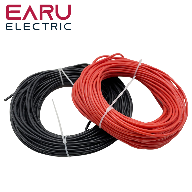 Wire 22 Gauge Copper - 10Meters/Lot Heat-resistant Soft Electrical Silicone Wire