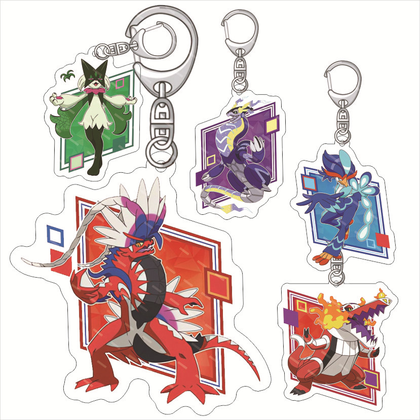Jewelry Making Resin - Pokémon Miraidon Koraidon Acrylic Fun Keychain