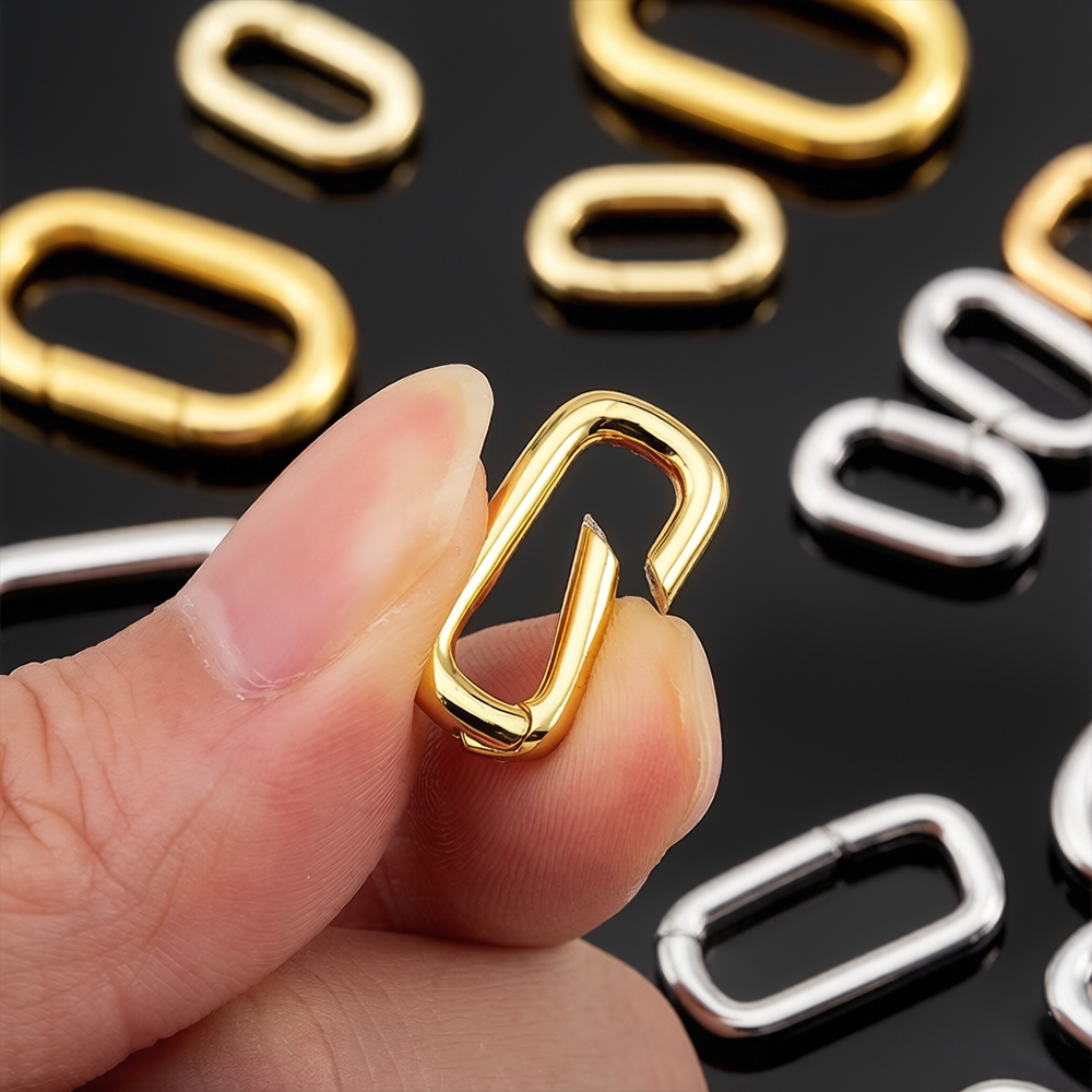 Jewelry Making Kit For Beginners - 2pcs 18K Gold Plated Filled Oval