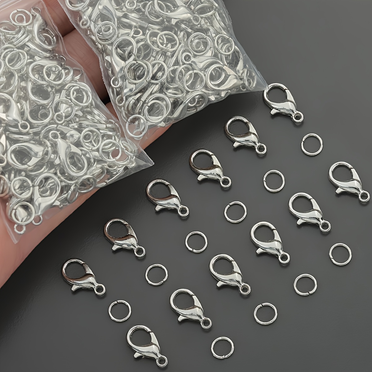 1/2/300pcs Lobster Clasps Open - Jewelry Making Loops ulasan dan harga