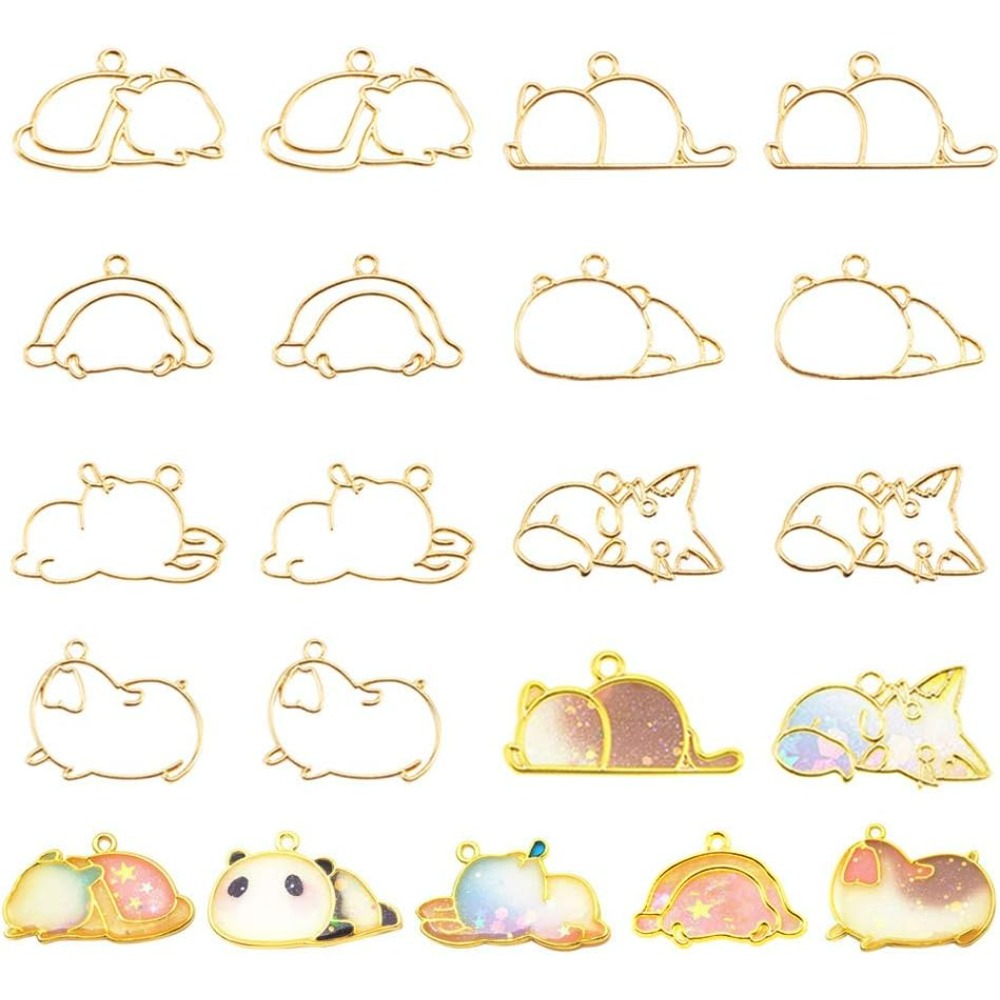 14pcs Hibernator Theme Open Be - Jewelry Making Loops ulasan dan harga