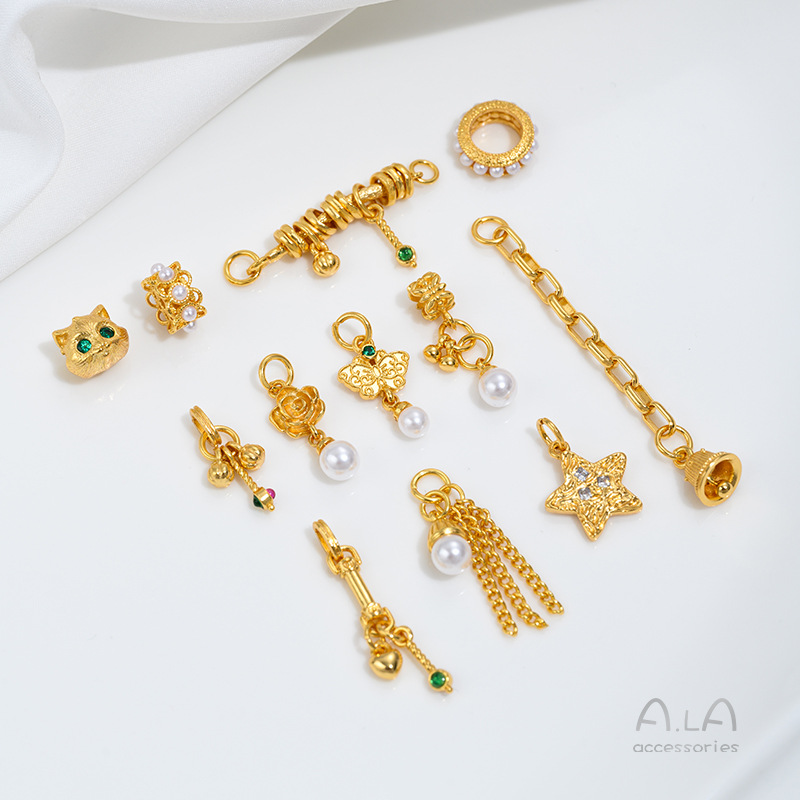 Vietnam Sand Gold Pearl Beads  - Jewelry Making Vietnam ulasan dan harga