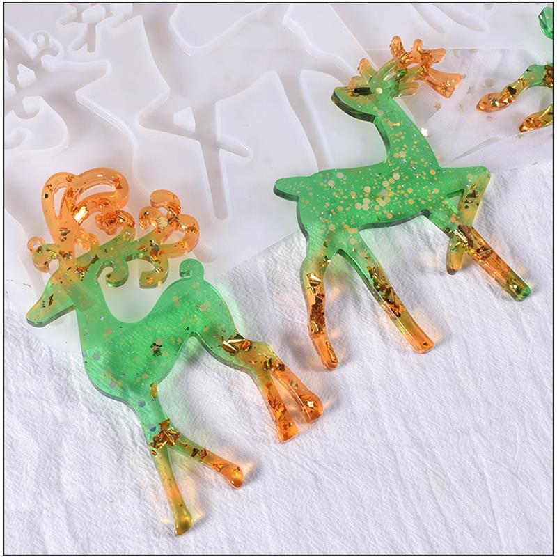 Christmas Elk Epoxy Resin Mold - Jewelry Making Techniques ulasan dan harga