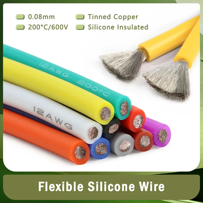 1M/5M Ultra Soft Silicone Wire - Wire 22 Gauge Copper ulasan dan harga