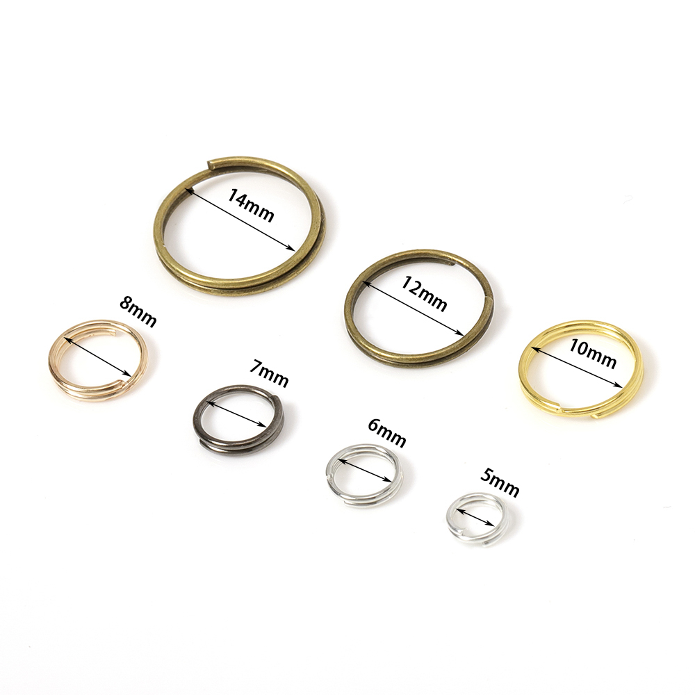 200pcs 5-14mm Key Ring Double  - Jewelry Making Loops ulasan dan harga