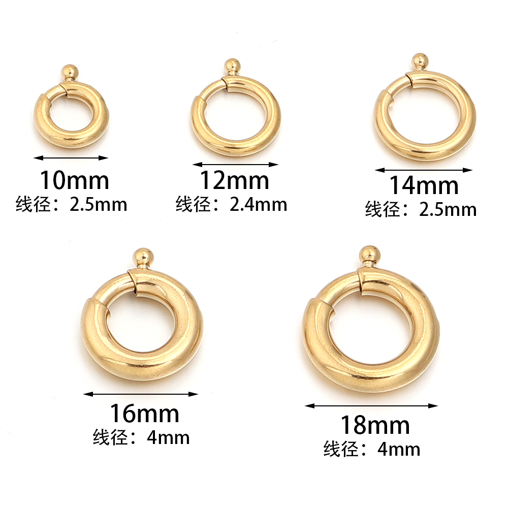 2pcs Stainless Steel Spring Cl - Jewelry Making Kit For Beginners ulasan dan harga