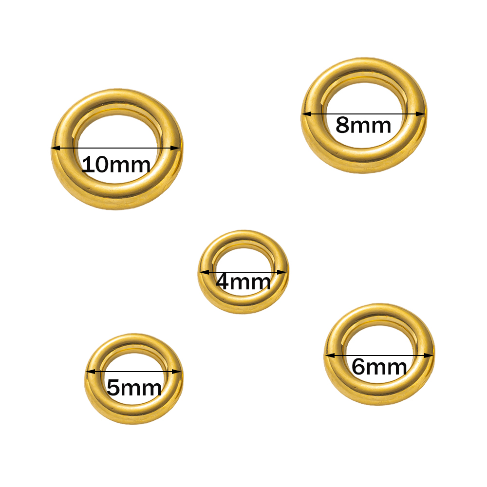 10pcs Stainless Steel Gold O R - Jewelry Making Loops ulasan dan harga