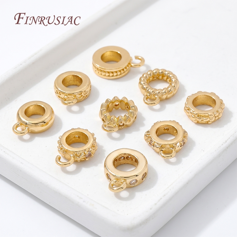 14K Gold Plated CZ Bails For J - Jewelry Making Loops ulasan dan harga
