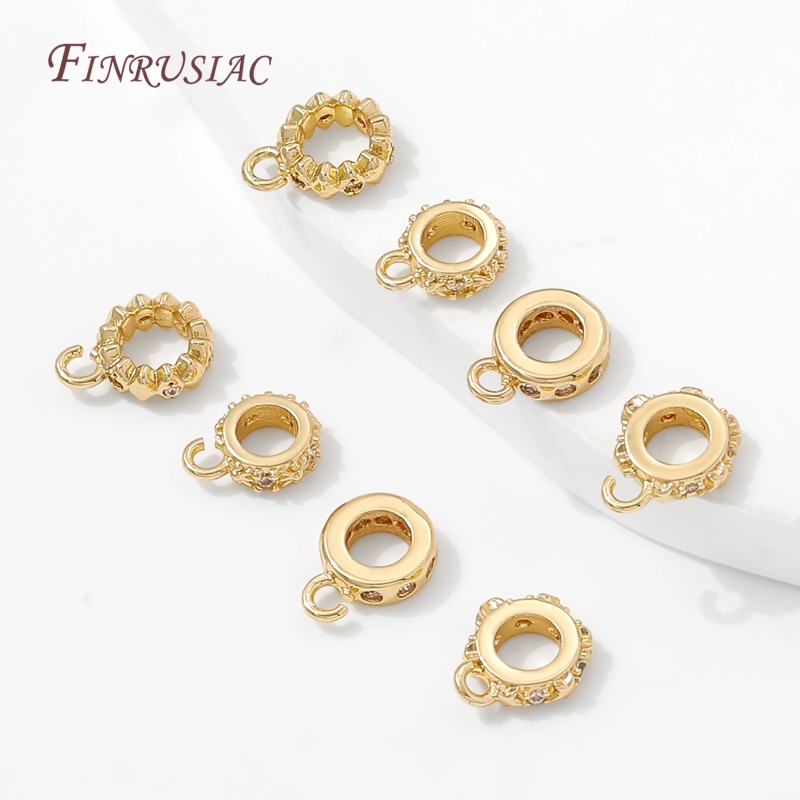 14K Gold Plated CZ Bails For J - Jewelry Making Loops ulasan dan harga