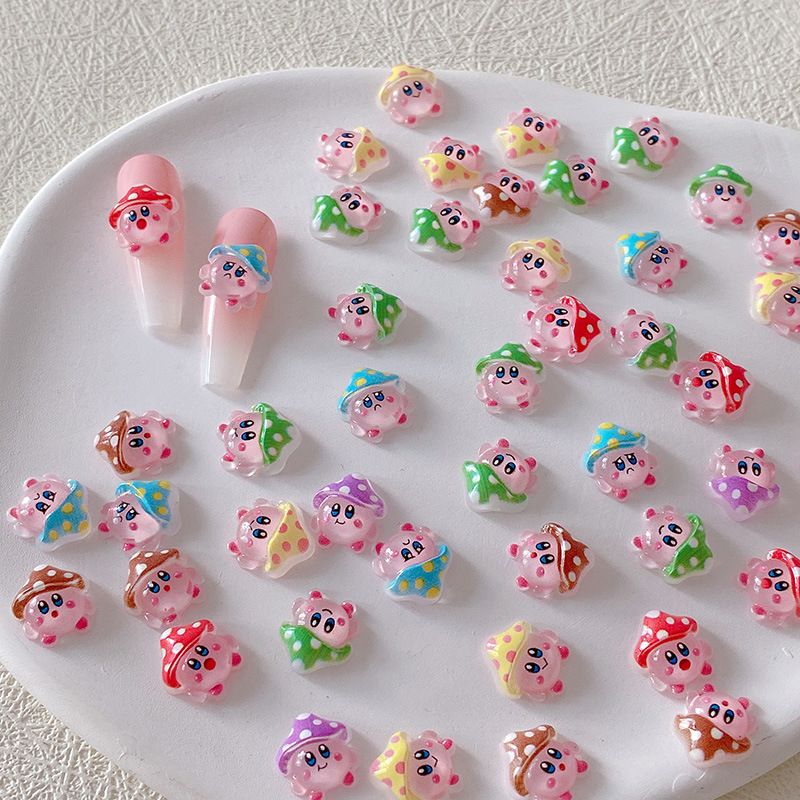 2/10/20pcs Kirby Nail Charms 3 - Jewelry Making Resin ulasan dan harga