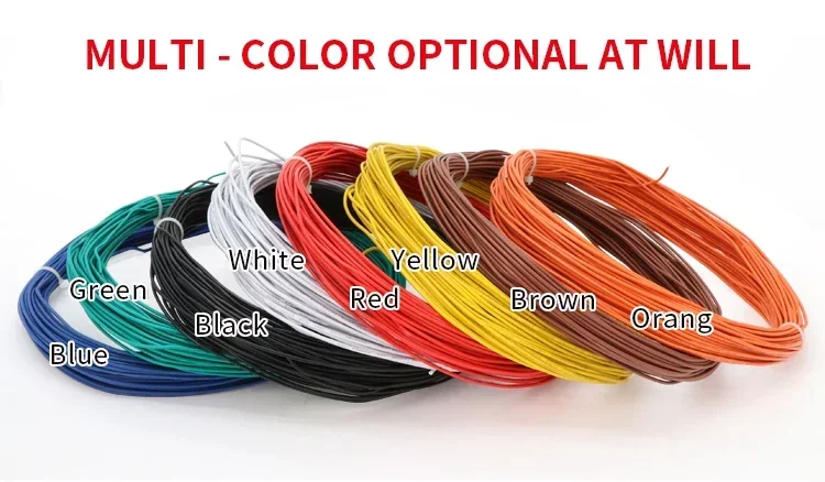 5/10/20M UL1007 Single Core Co - Wire 22 Gauge Copper ulasan dan harga