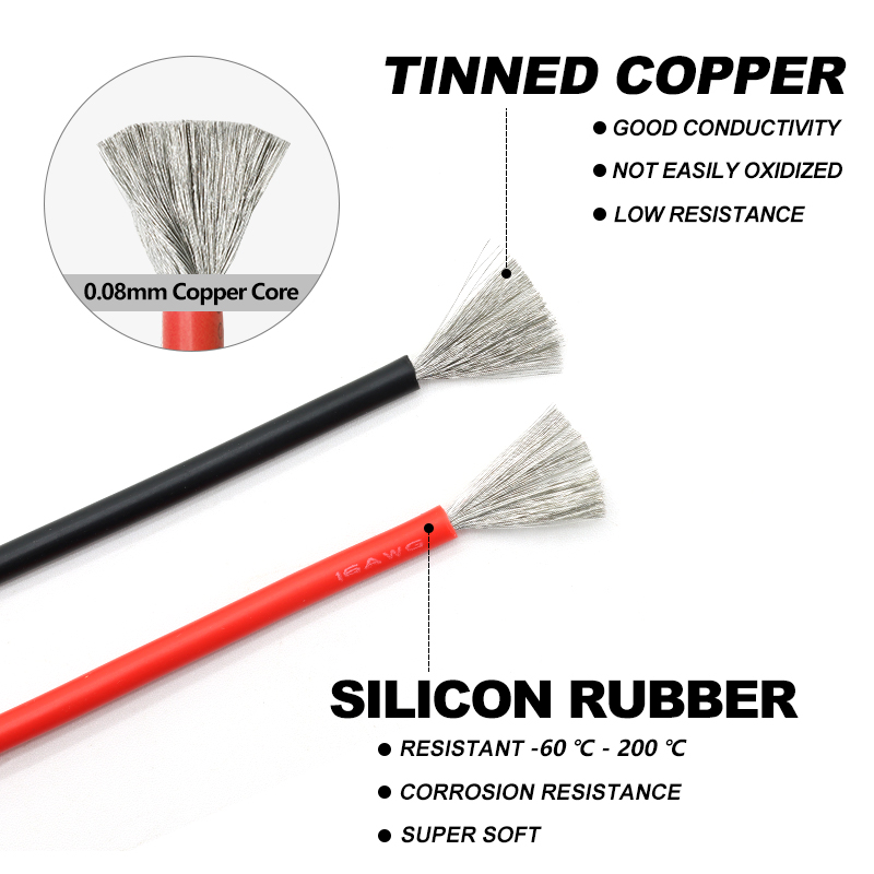 White Flexible Silicone Rubber - Wire 22 Gauge Copper ulasan dan harga