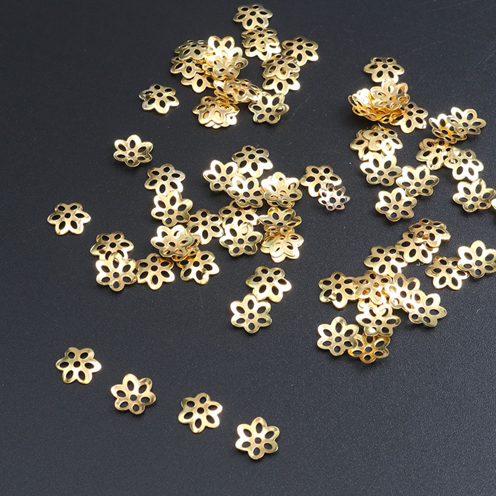 100Pcs Flower Bead Caps for Br - Jewelry Making Bali ulasan dan harga