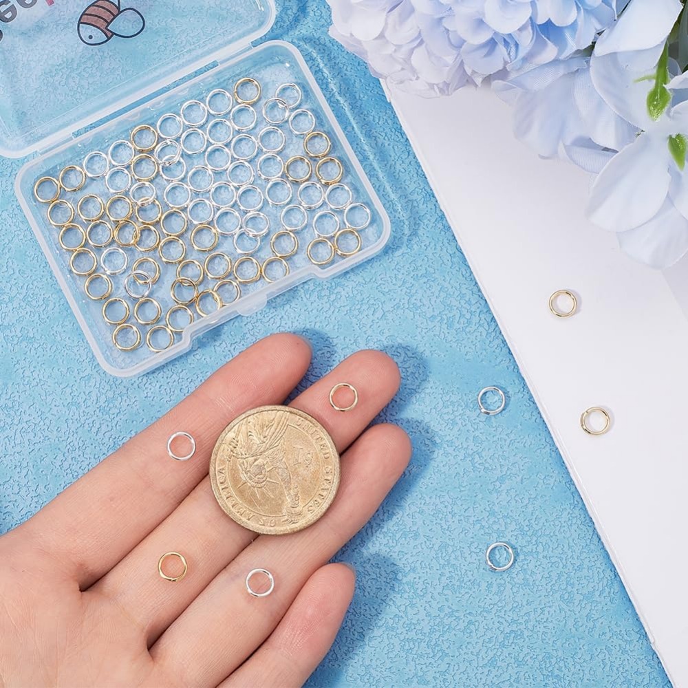 1 Box 80Pcs Split Jump Ring 24 - Jewelry Making Loops ulasan dan harga