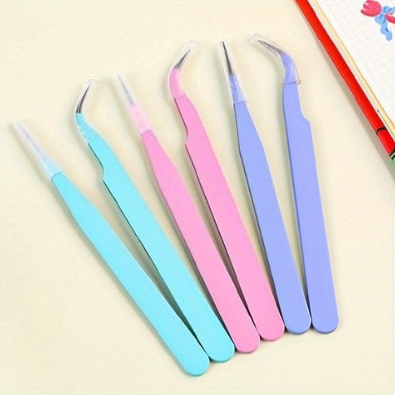 6pcs Tweezers Set - Angle and  - Jewelry Making Techniques ulasan dan harga