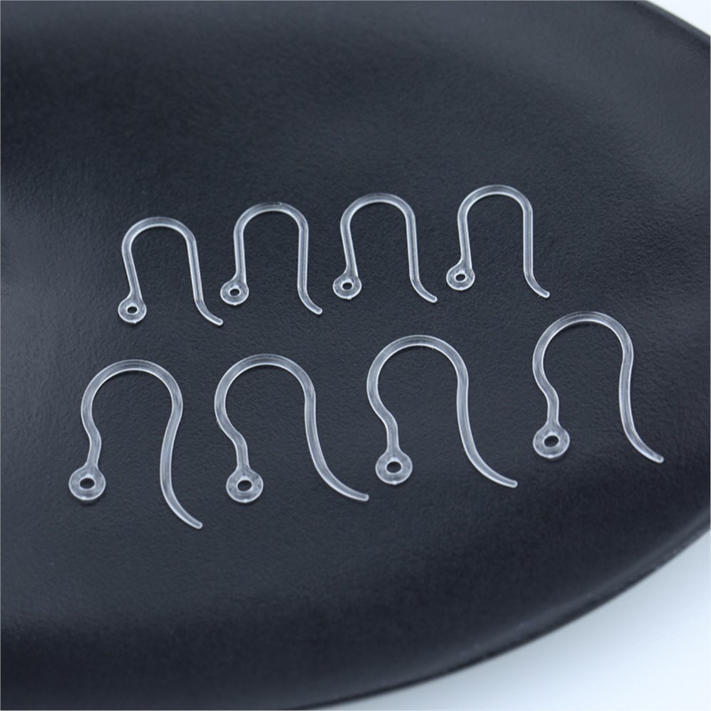40pcs Clear Plastic Earring Ho - Jewelry Making Loops ulasan dan harga