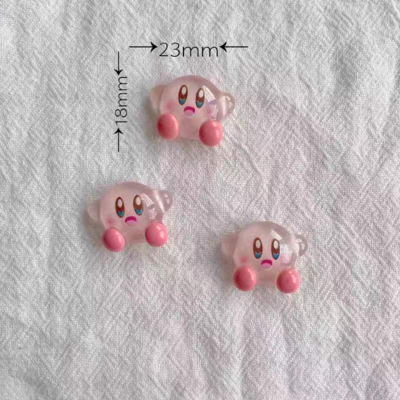 1/30pcs Ice-transparent Kirby  - Jewelry Making Resin ulasan dan harga
