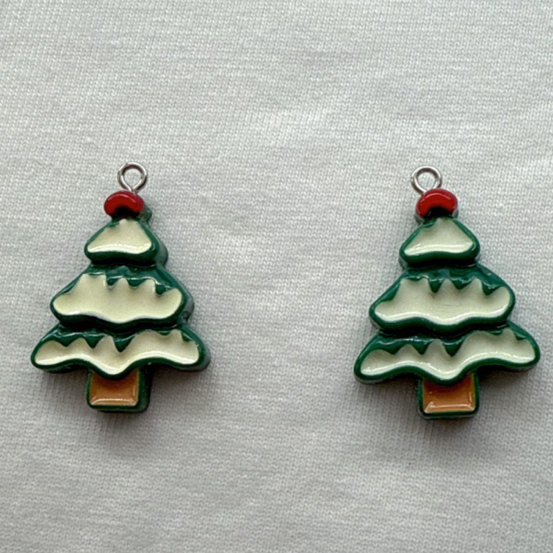10pcs Christmas Cartoon Series - Jewelry Making Resin ulasan dan harga