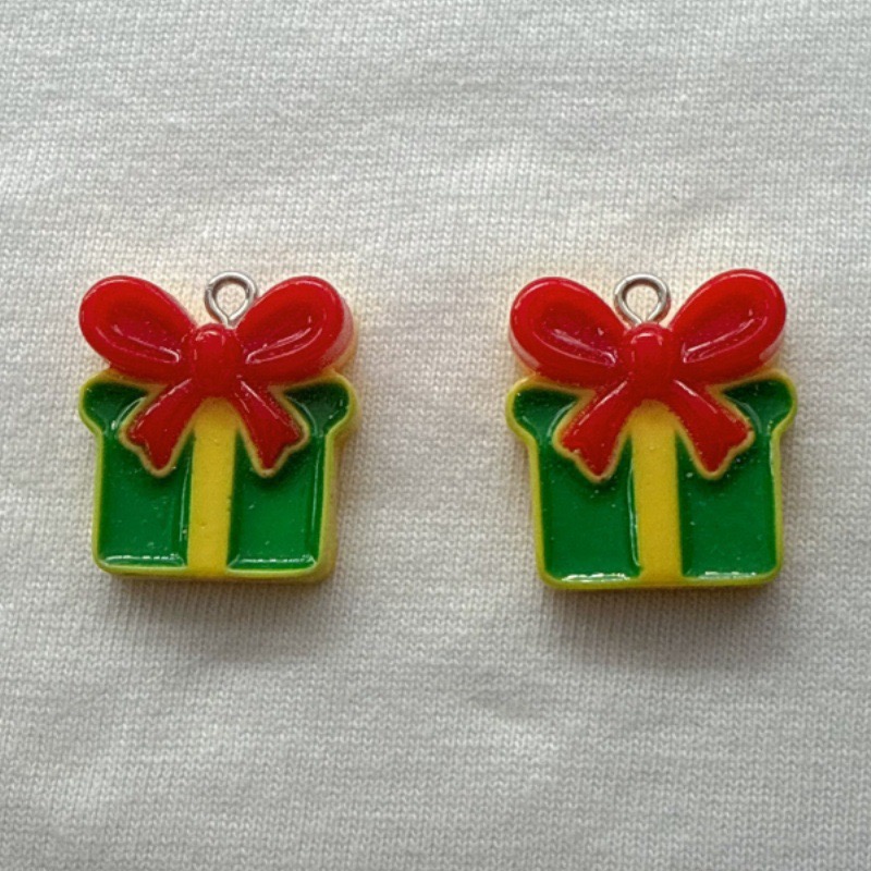 10pcs Christmas Cartoon Series - Jewelry Making Resin ulasan dan harga