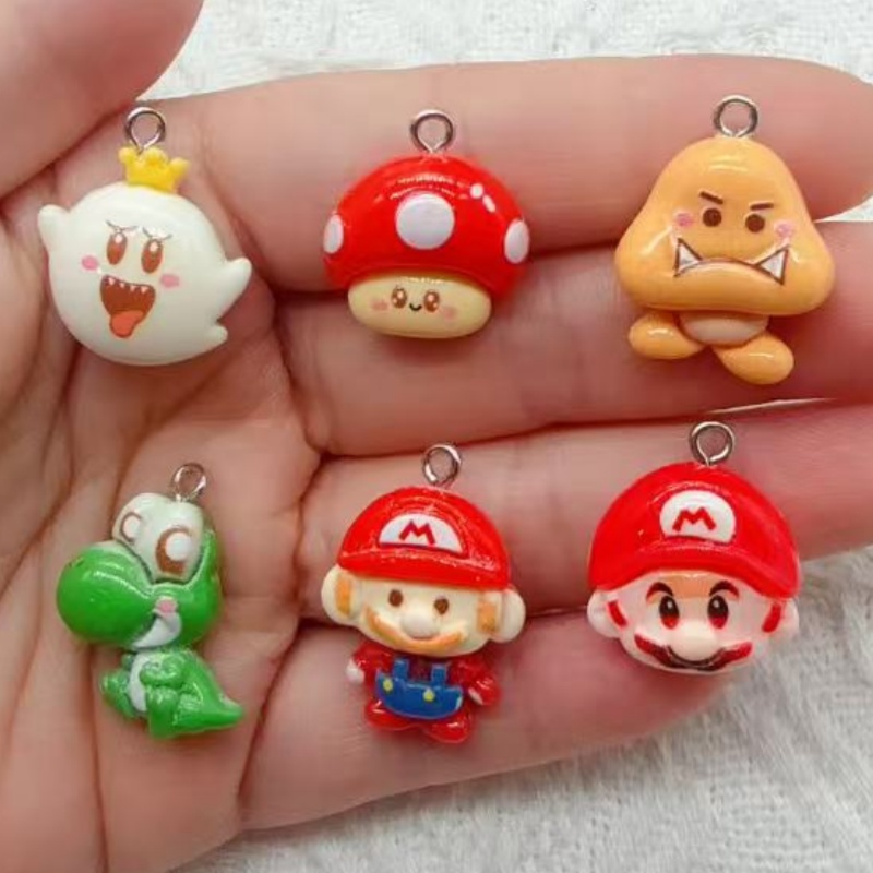 10pcs resin cartoon pendant, D - Jewelry Making Resin ulasan dan harga