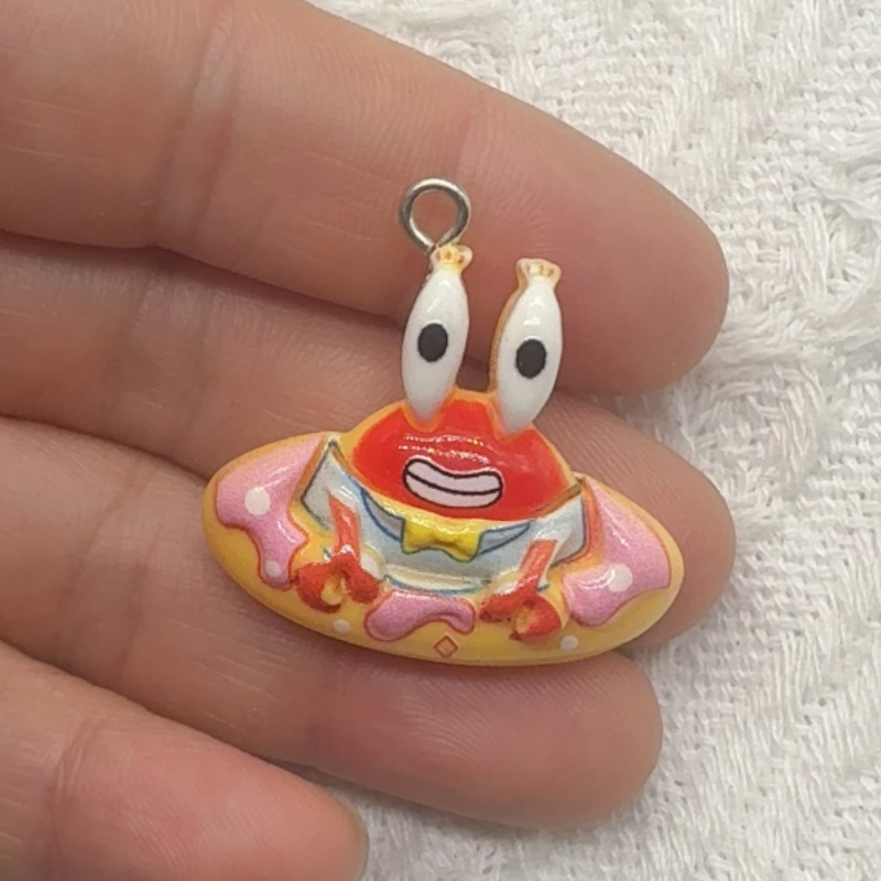 10pcs cartoon resin pendant, D - Jewelry Making Resin ulasan dan harga