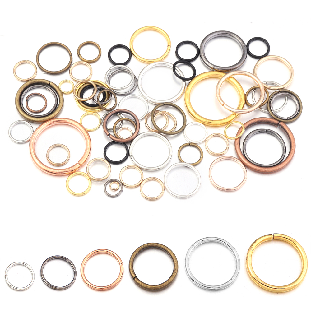 50-200Pcs/Lot 3-20mm Single Lo - Jewelry Making Loops ulasan dan harga