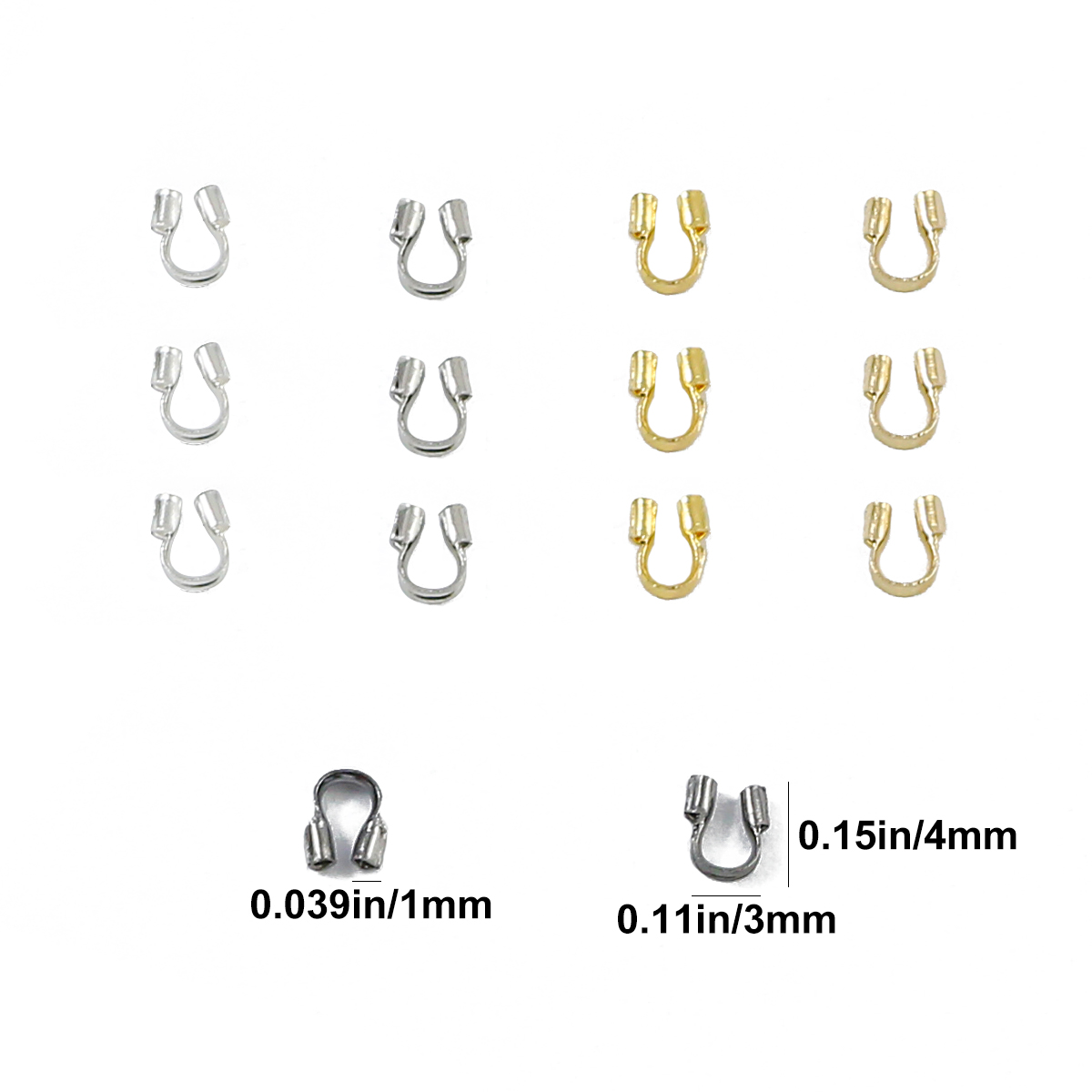 100-300pcs 3X4mm Wire Protecto - Jewelry Making Loops ulasan dan harga